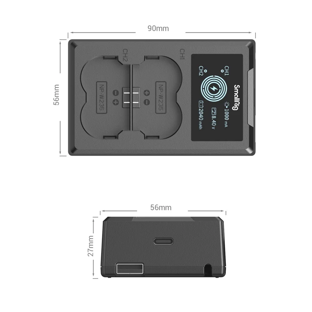 SmallRig 4085 NP-W235 Camera Battery Charger