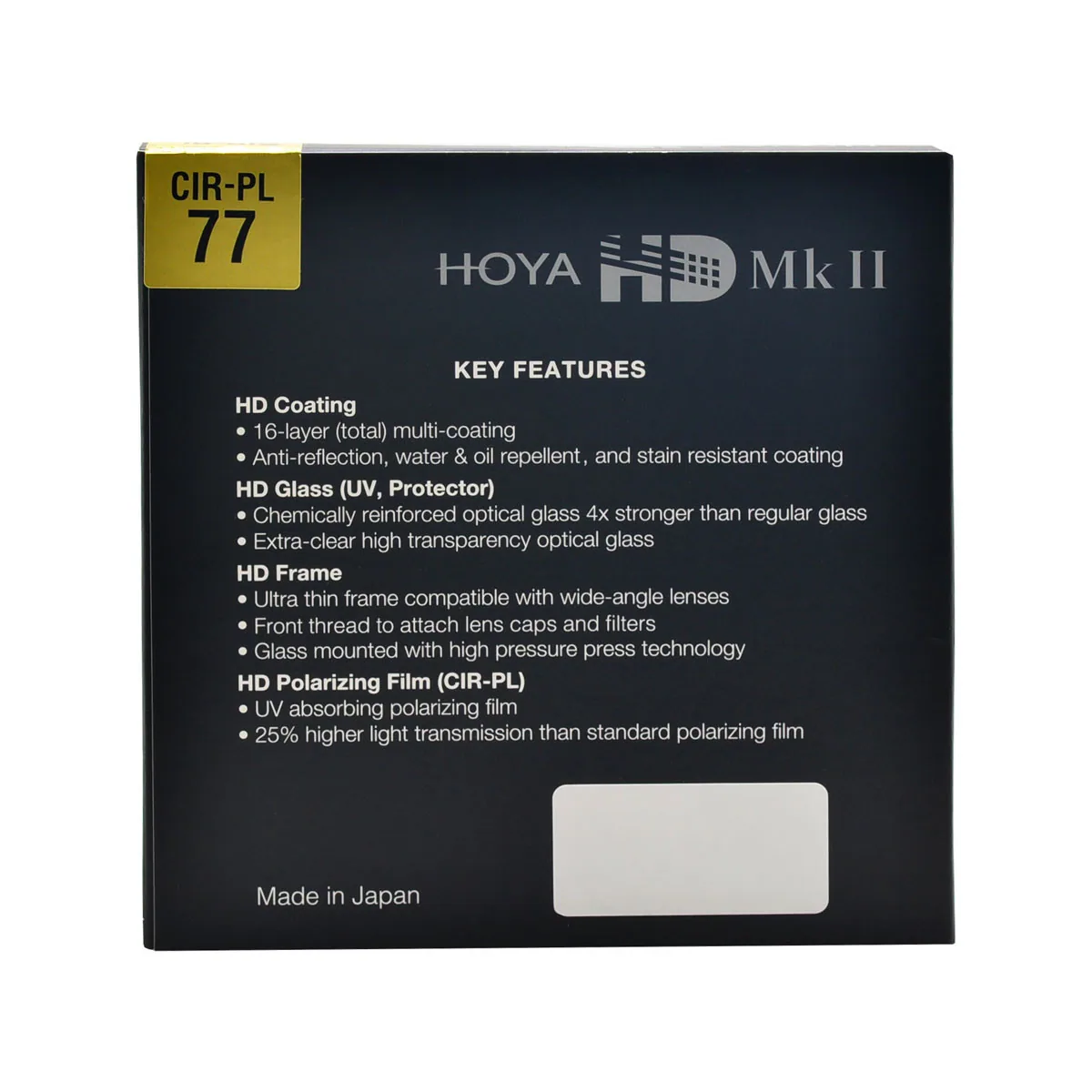 Hoya 82mm HD MkII Circular Polariser Filter