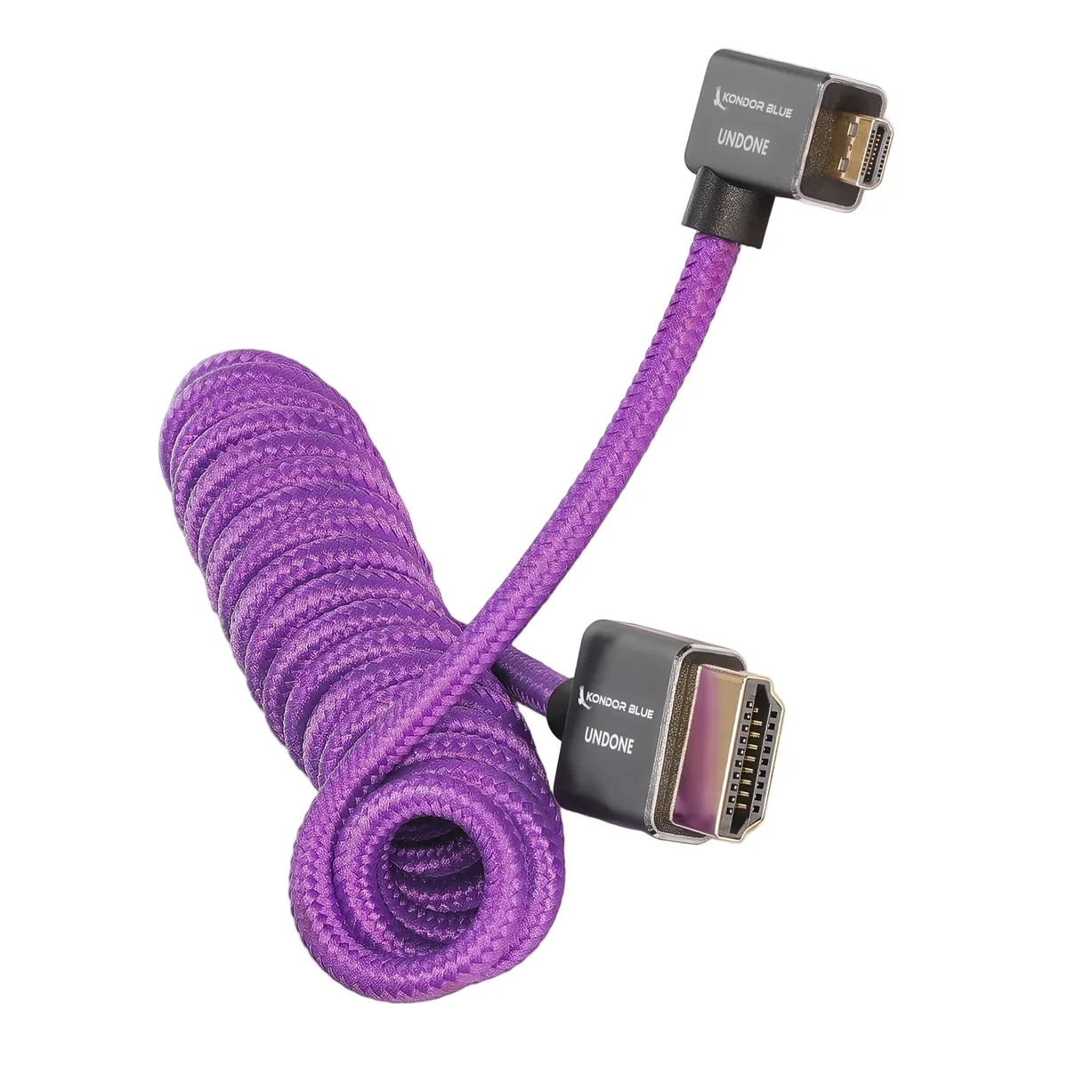 Kondor Blue Gerald Undone MK2 Full HDMI to Right Angle Micro HDMI Cable 30-60cm (12″-24″) (R5/R6)