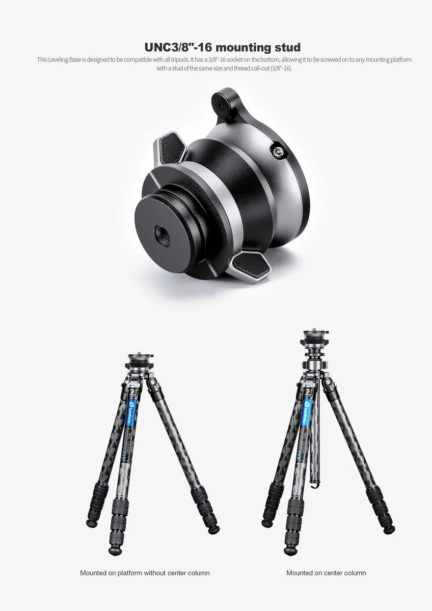 Leofoto LBQ-50S 55mm Leveling Base