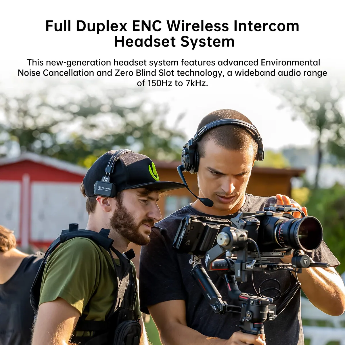 Hollyland Solidcom C1 Pro-4S Full-Duplex Wireless Intercom System with 4 Headsets (1.9 GHz)