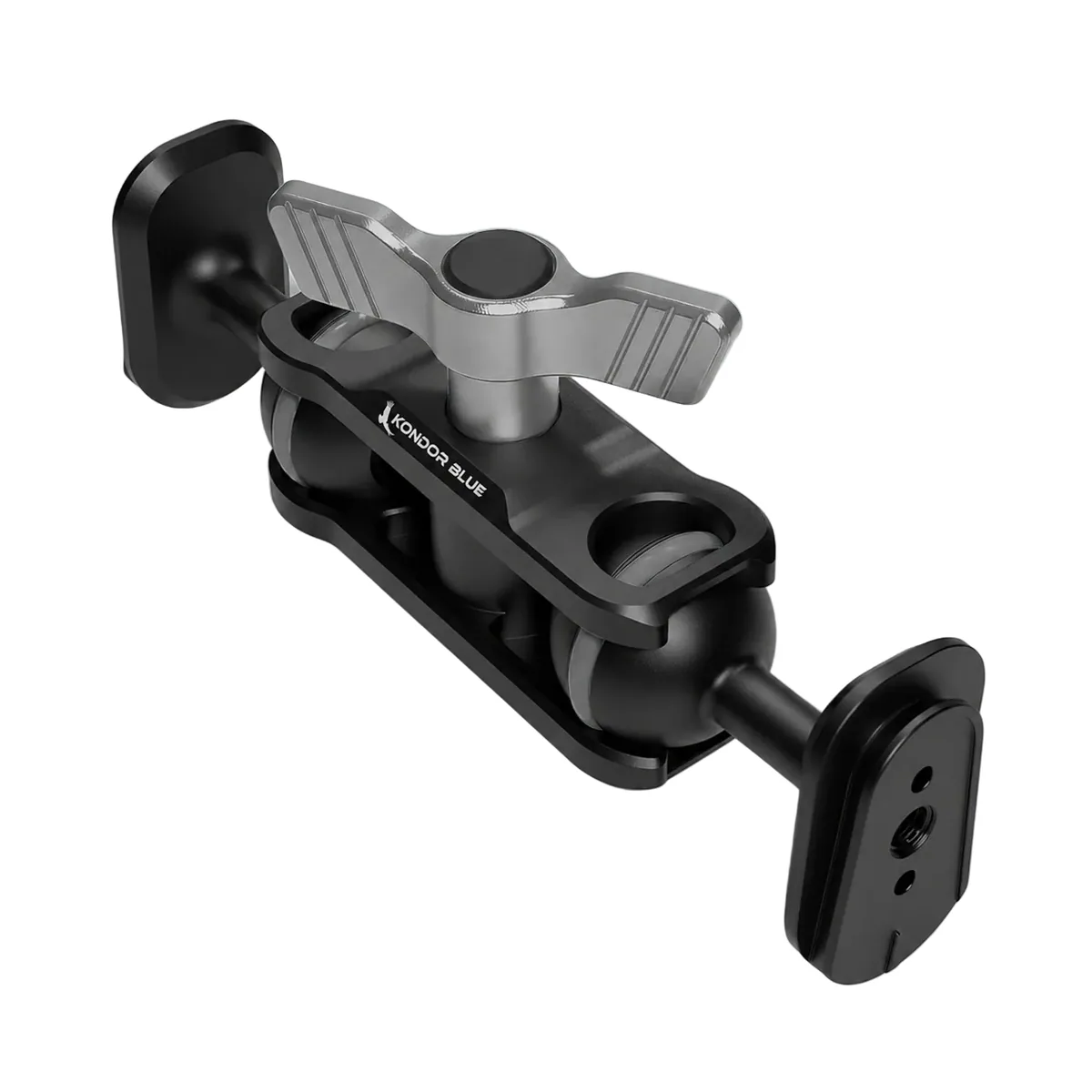 Kondor Blue 5.5″ Cine Magic Arm with Double Ball Heads (Mini Quick Release, Raven Black)
