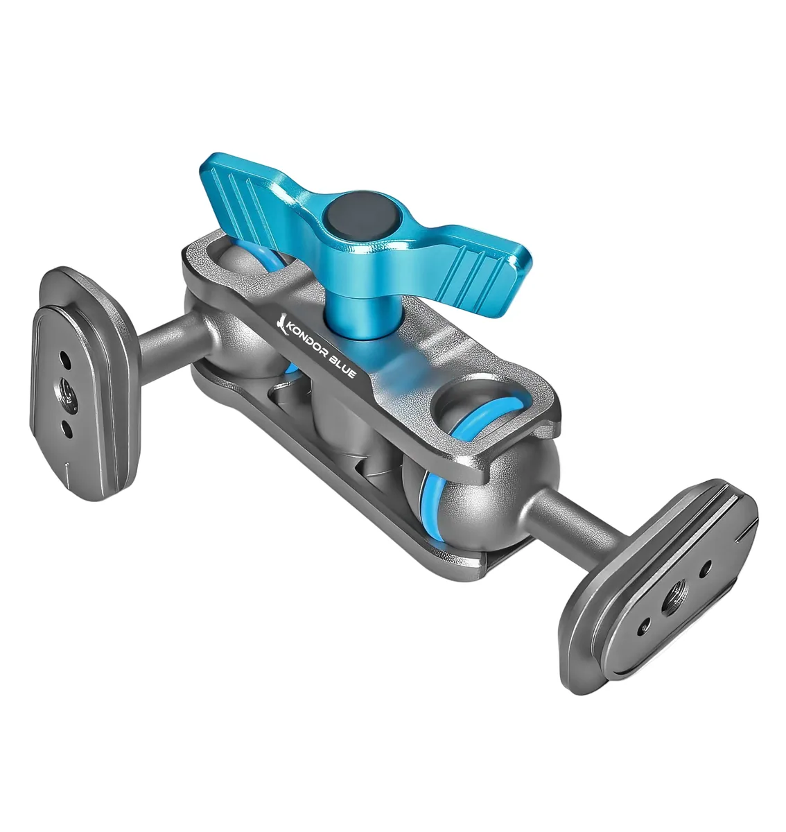 Kondor Blue 5.5″ Cine Magic Arm with Double Ball Heads (Mini Quick Release, Space Grey)