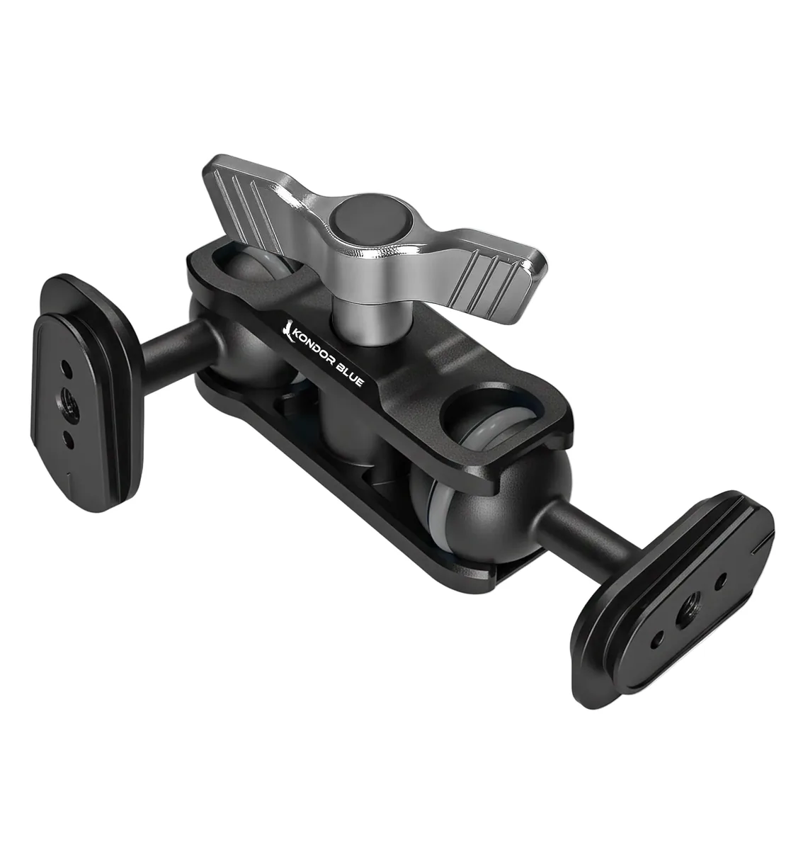 Kondor Blue 5.5″ Cine Magic Arm with Double Ball Heads (Mini Quick Release, Space Grey)