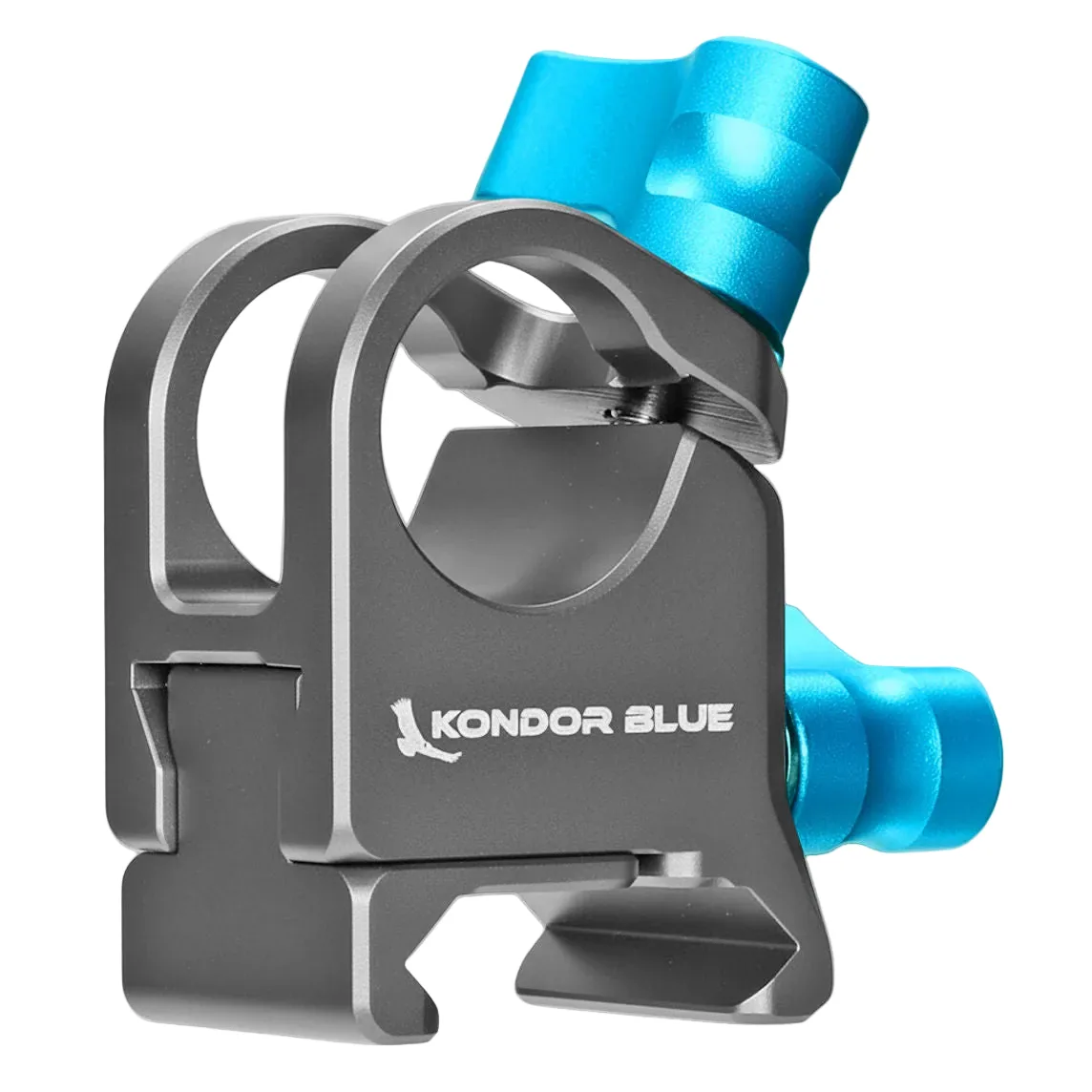 Kondor Blue 15mm Rod Parallel NATO Clamp (Raven Black)