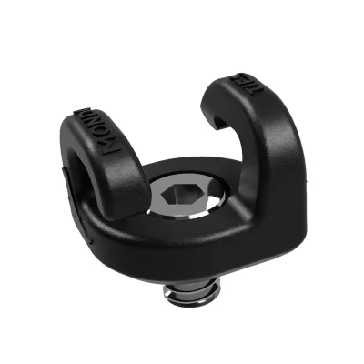 Kondor Blue Mondo Ties Cable Management Clips (Black, 5-Pack)