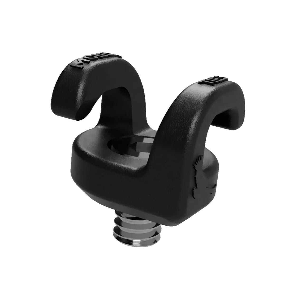 Kondor Blue Mondo Ties Cable Management Clips (Black, 5-Pack)