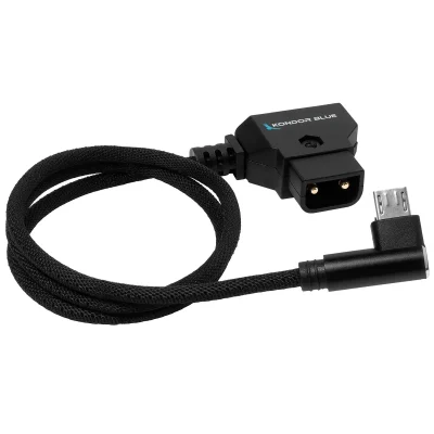 Kondor Blue D-Tap to Micro-USB Cable for Nucleus-Nano (Unregulated, 45cm)