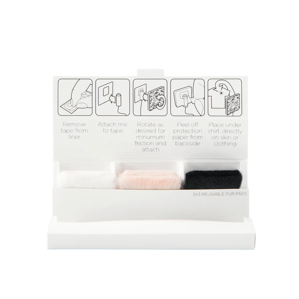 Bubblebee Industries Invisible Lav Covers Outdoor Kit (3 Beige, 3 Black, 3 White, 30 Pieces of Tape)