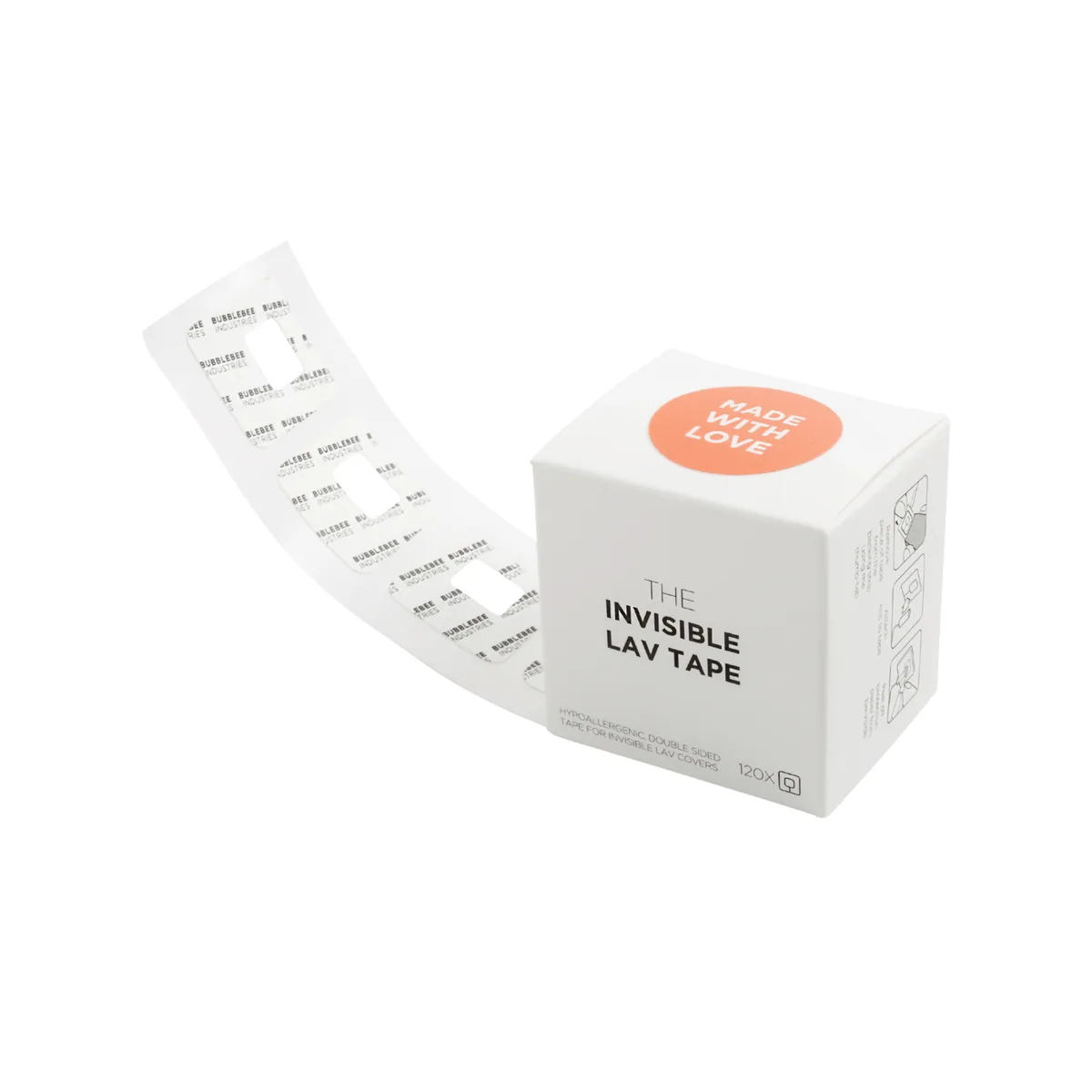Bubblebee Industries Invisible Lavalier Microphone Tape Mounts (120 Pieces)