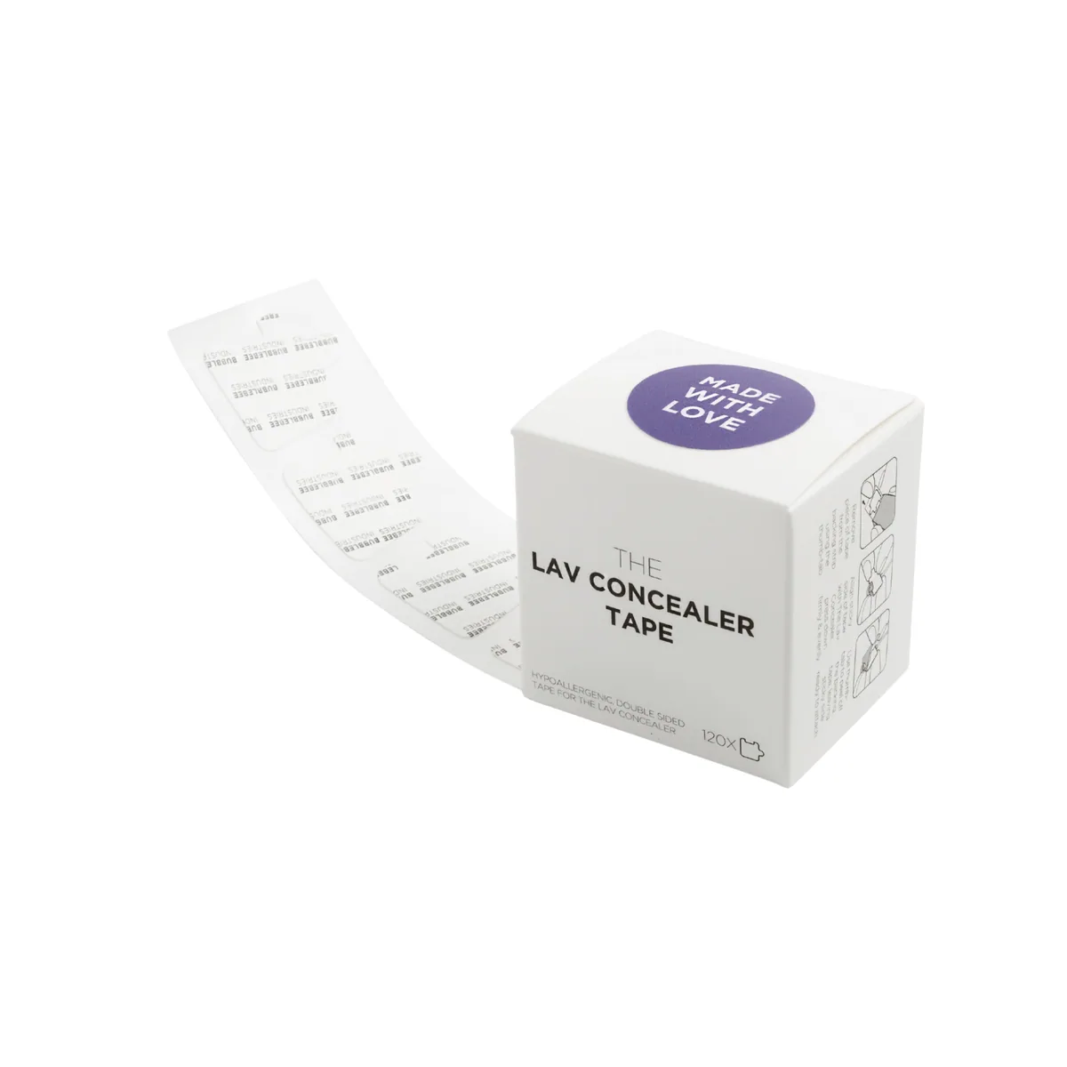 Bubblebee Industries Lav Concealer Tape (120 Pieces)