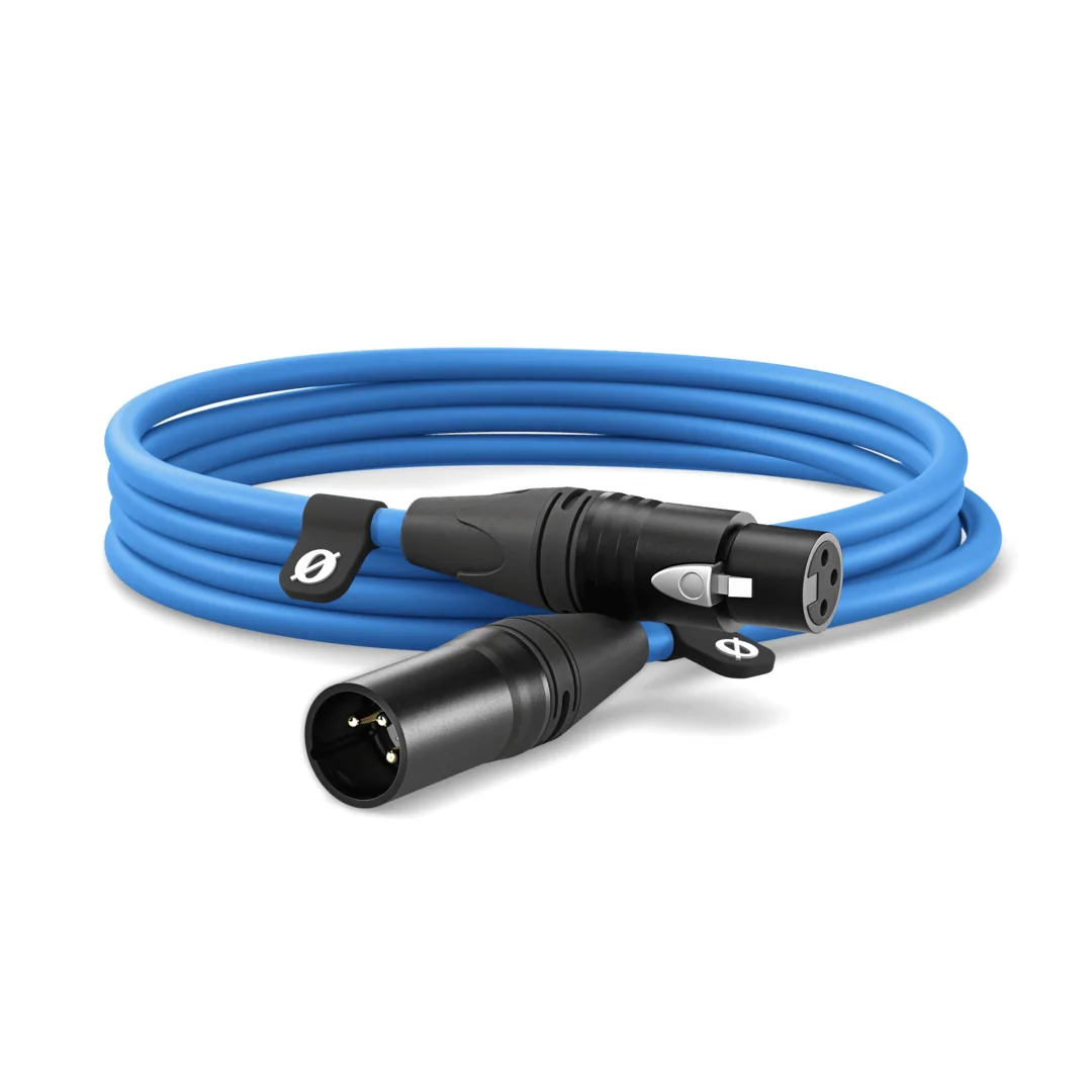 RODE XLR Male to XLR Female Cable (Blue, 3m)