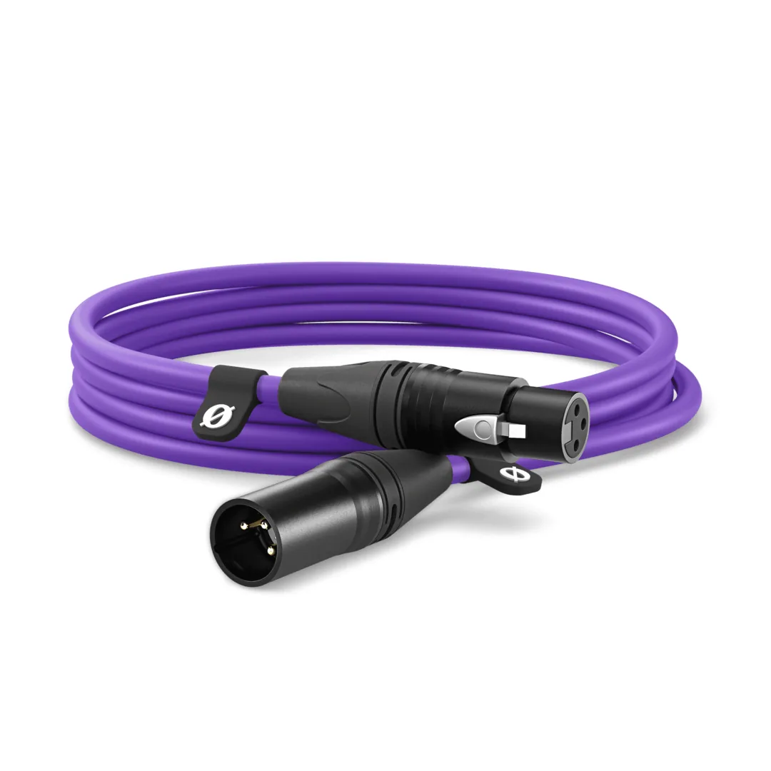 RODE XLR Male to XLR Female Cable (Purple, 3m)