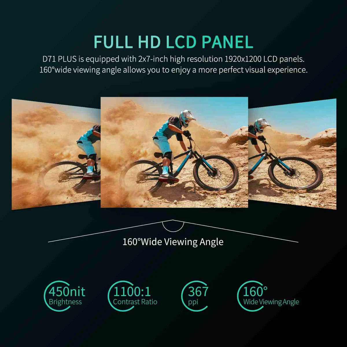 FeelWorld D71 PLUS Dual 7″ 3 RU Rackmount 4K HDMI/SDI Monitor