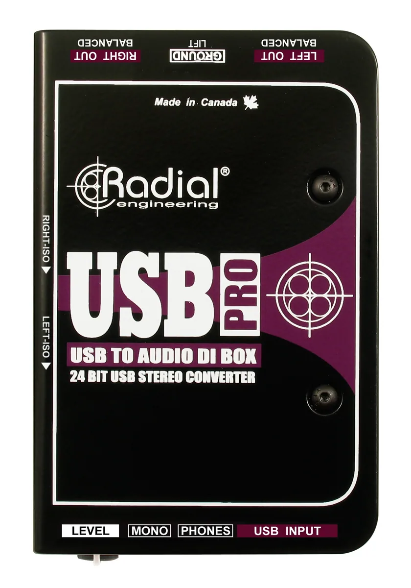 Radial Engineering USB-Pro Stereo USB Laptop DI