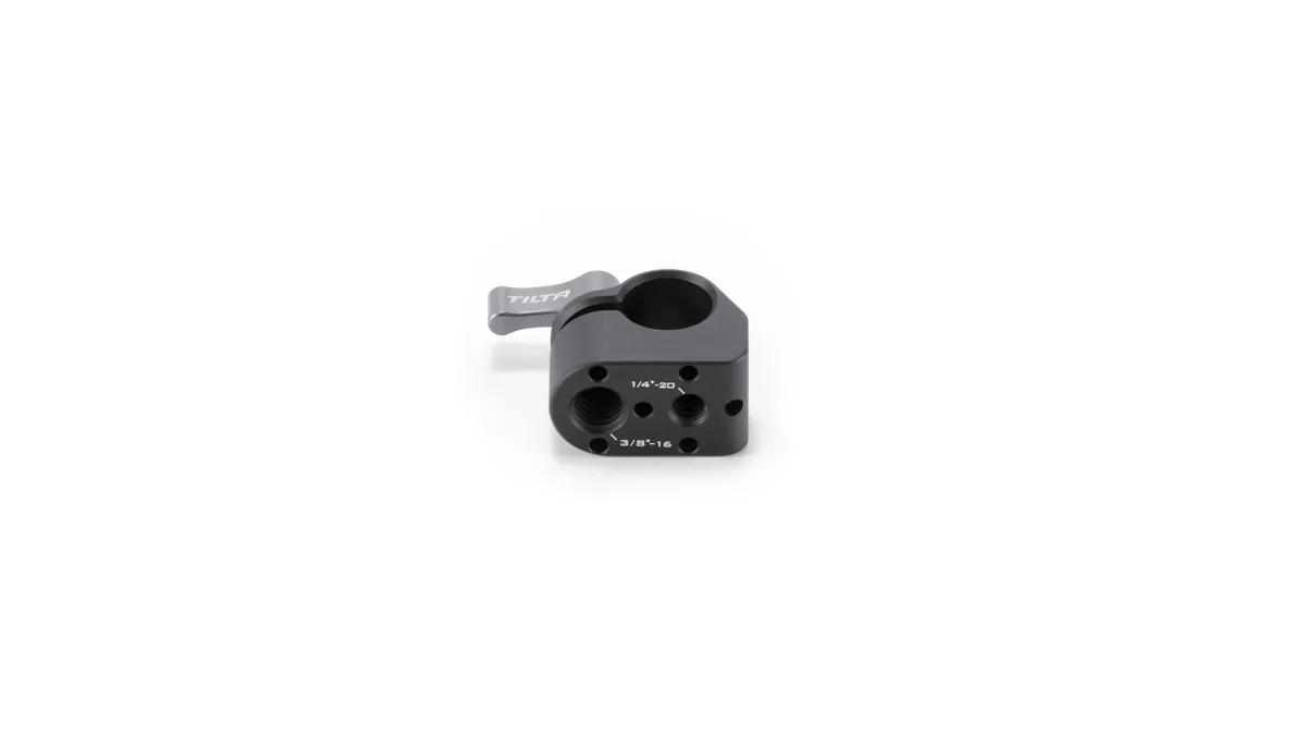 Tilta 15mm Rod Holder to Mounting Block (Black)