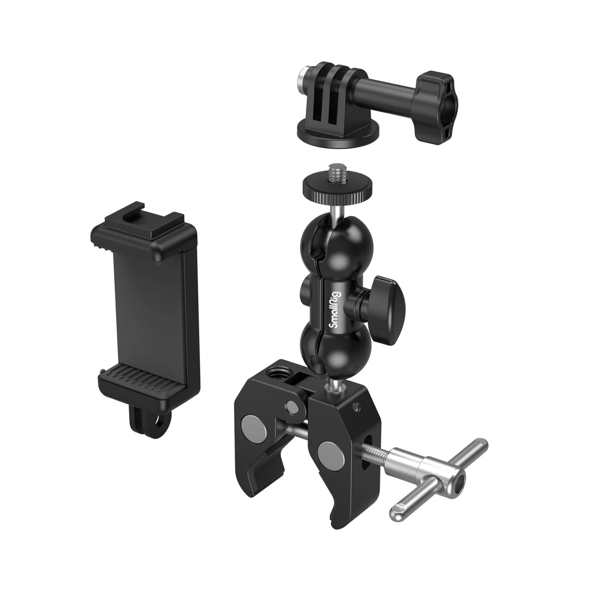 SmallRig 4373 Crab-Shaped Super Clamp with Ballhead Magic Arm
