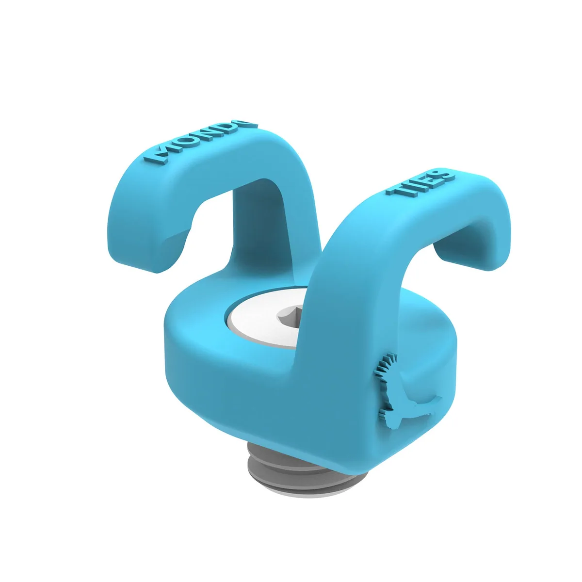 Kondor Blue 3/8″-16 Mondo Ties Cable Management Clips (Blue, 4-Pack)