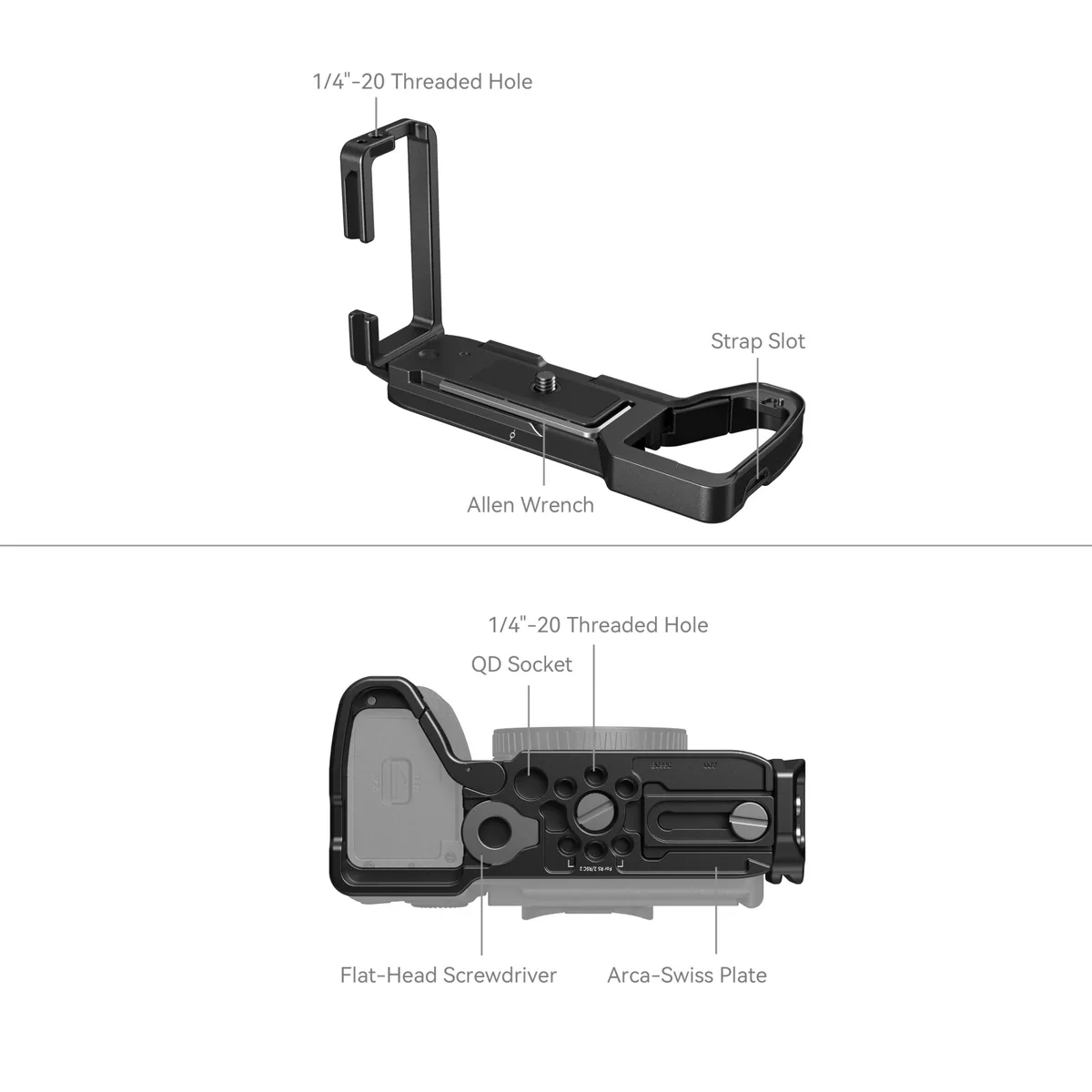 SmallRig 3660B L-Bracket for Sony Alpha 7R V / 7 IV / 7S III / Alpha 1 / 7R IV / 9 II