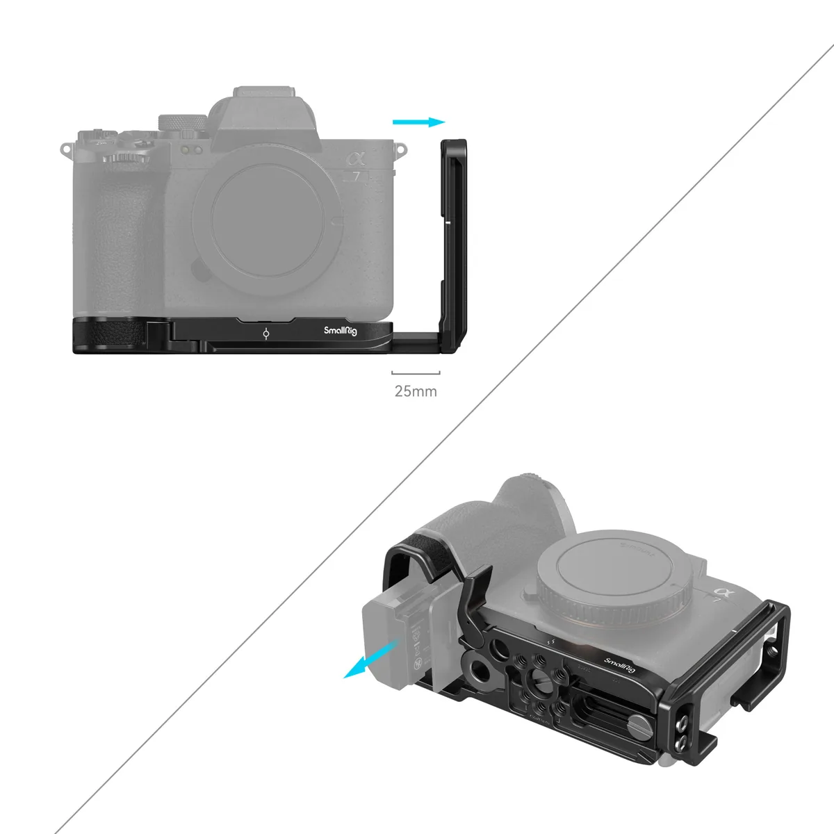 SmallRig 3660B L-Bracket for Sony Alpha 7R V / 7 IV / 7S III / Alpha 1 / 7R IV / 9 II
