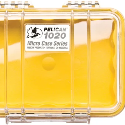 Pelican 1020 Micro Case (Yellow/Clear)