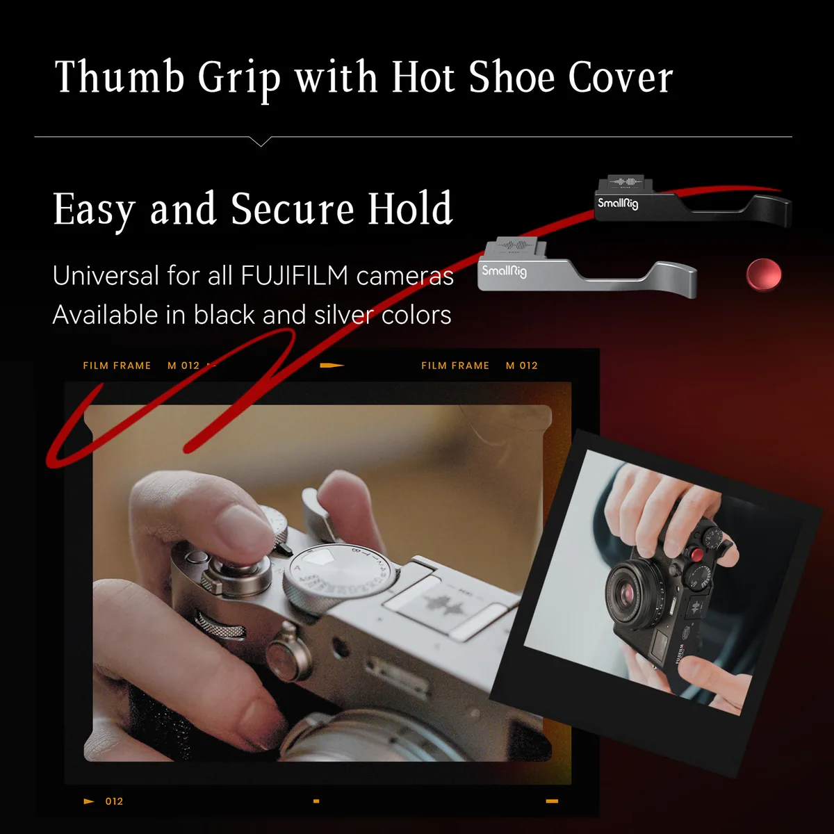 SmallRig 4559 Thumb Grip for FUJIFILM X100VI/X100V (Black)