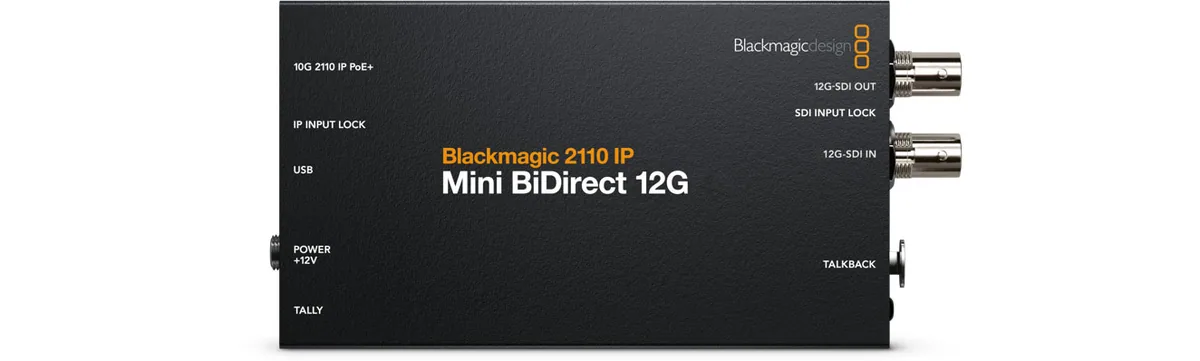 Blackmagic 2110 IP Mini BiDirect 12G Converter