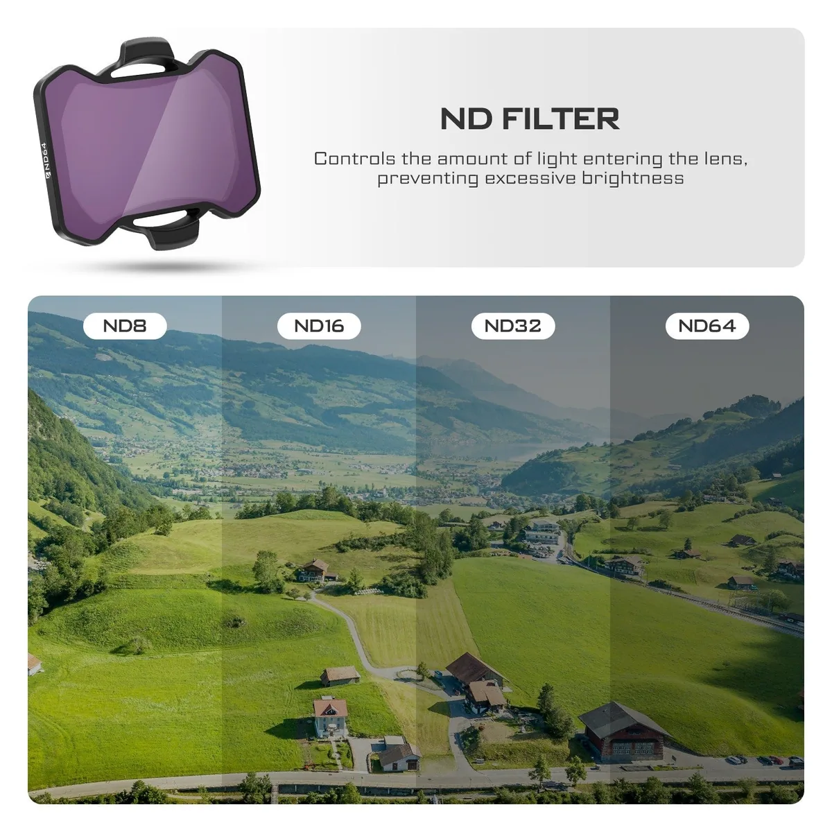 Freewell ND Filter Set for DJI Avata 2 (4-Pack)