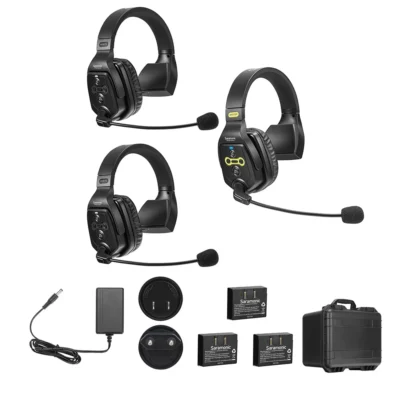 Saramonic WiTalk-WT3S 3-Person Wireless Intercom System with Single-Ear Headsets (1.9 GHz)
