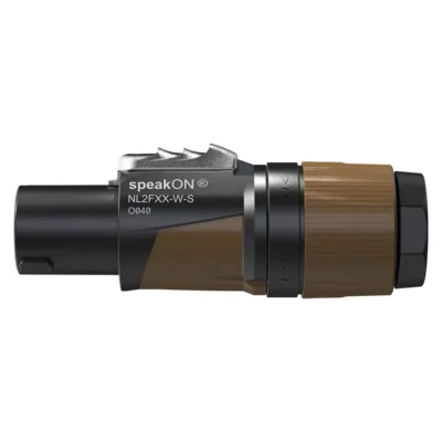 Neutrik NL2FXX-W-S Two-Pole speakON Connector (Brown)