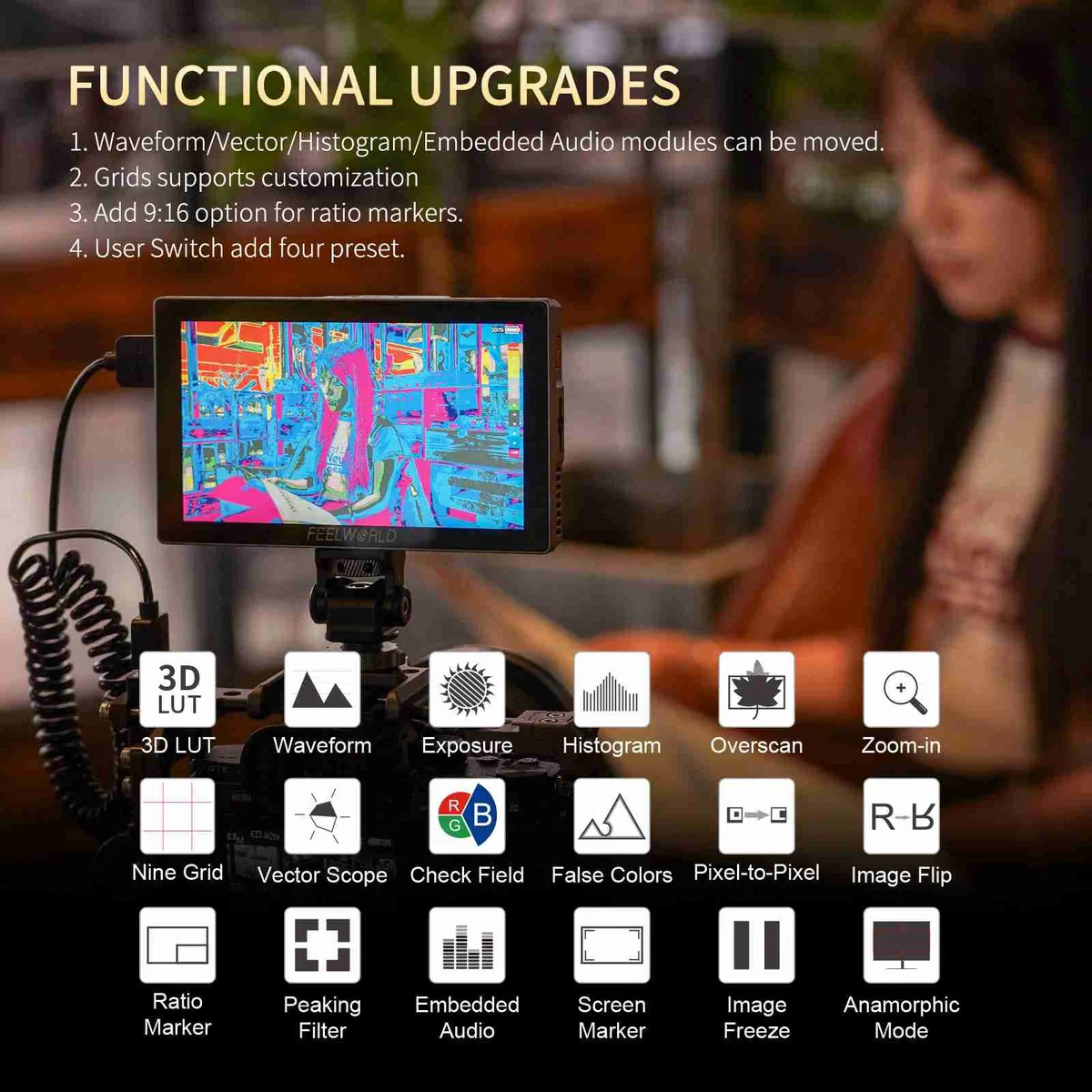 FeelWorld P6X 5.5″ 4K HDMI Touchscreen Monitor