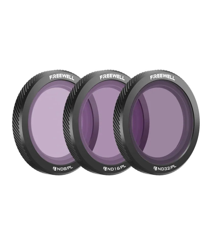 Freewell Magnetic Hybrid Bright Day Filter Kit for DJI Neo (3-Pack)