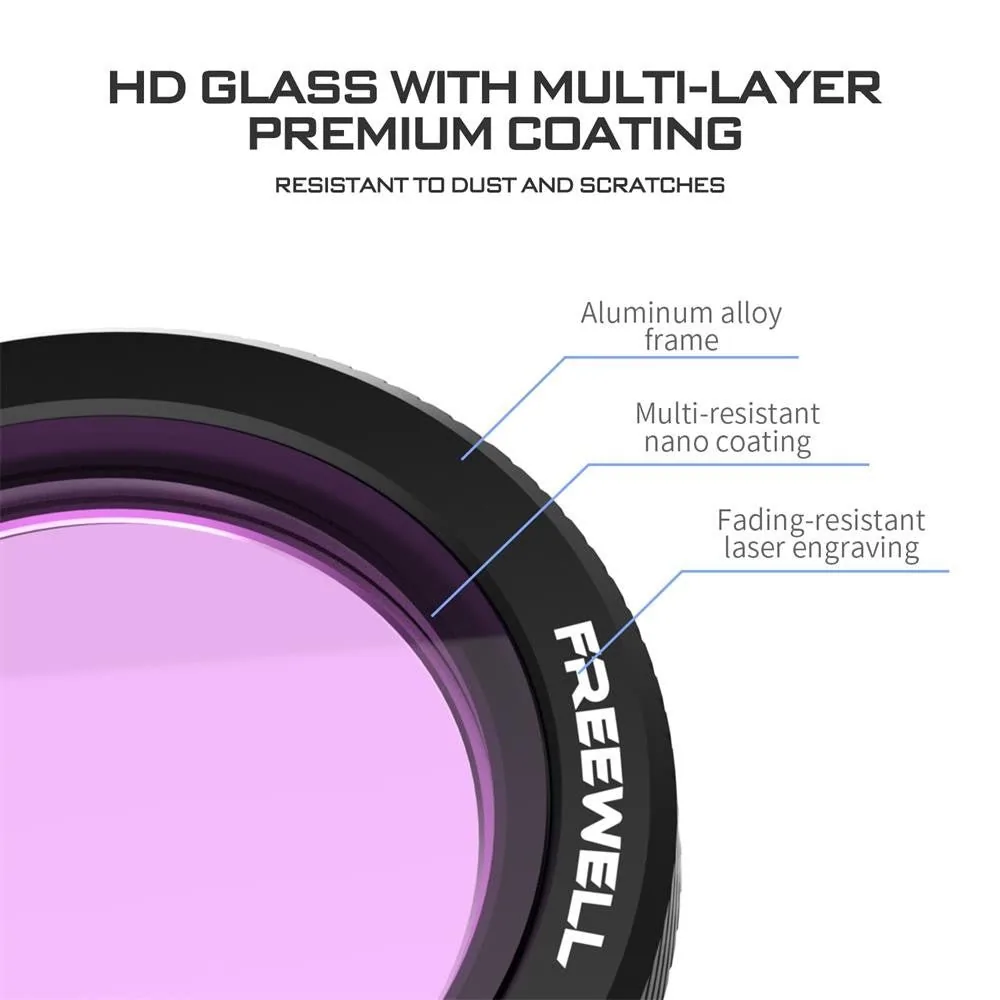 Freewell Magnetic Hybrid Standard Day Filter Kit for DJI Neo (3-Pack)