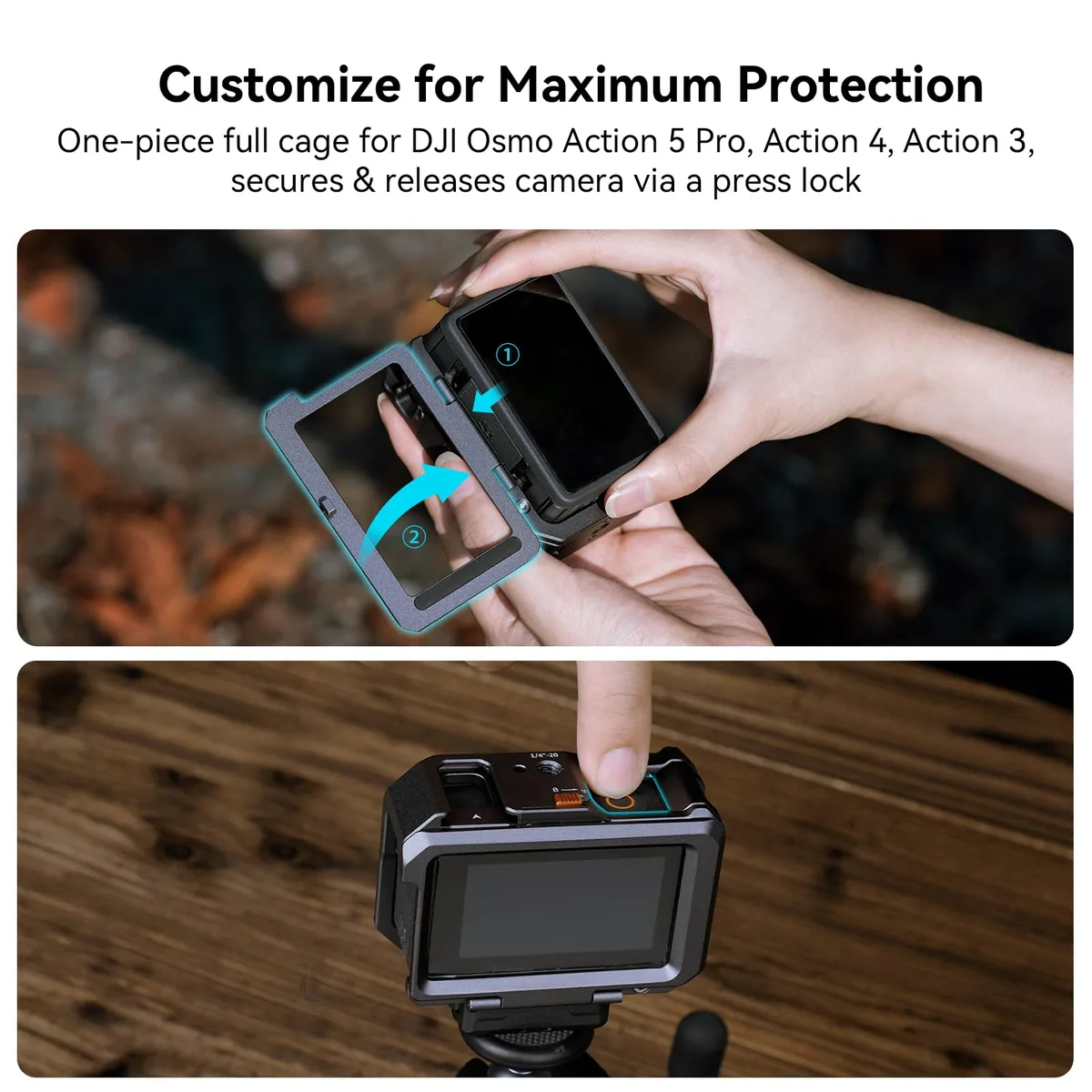 SmallRig 4119C Cage for DJI Osmo Action Camera