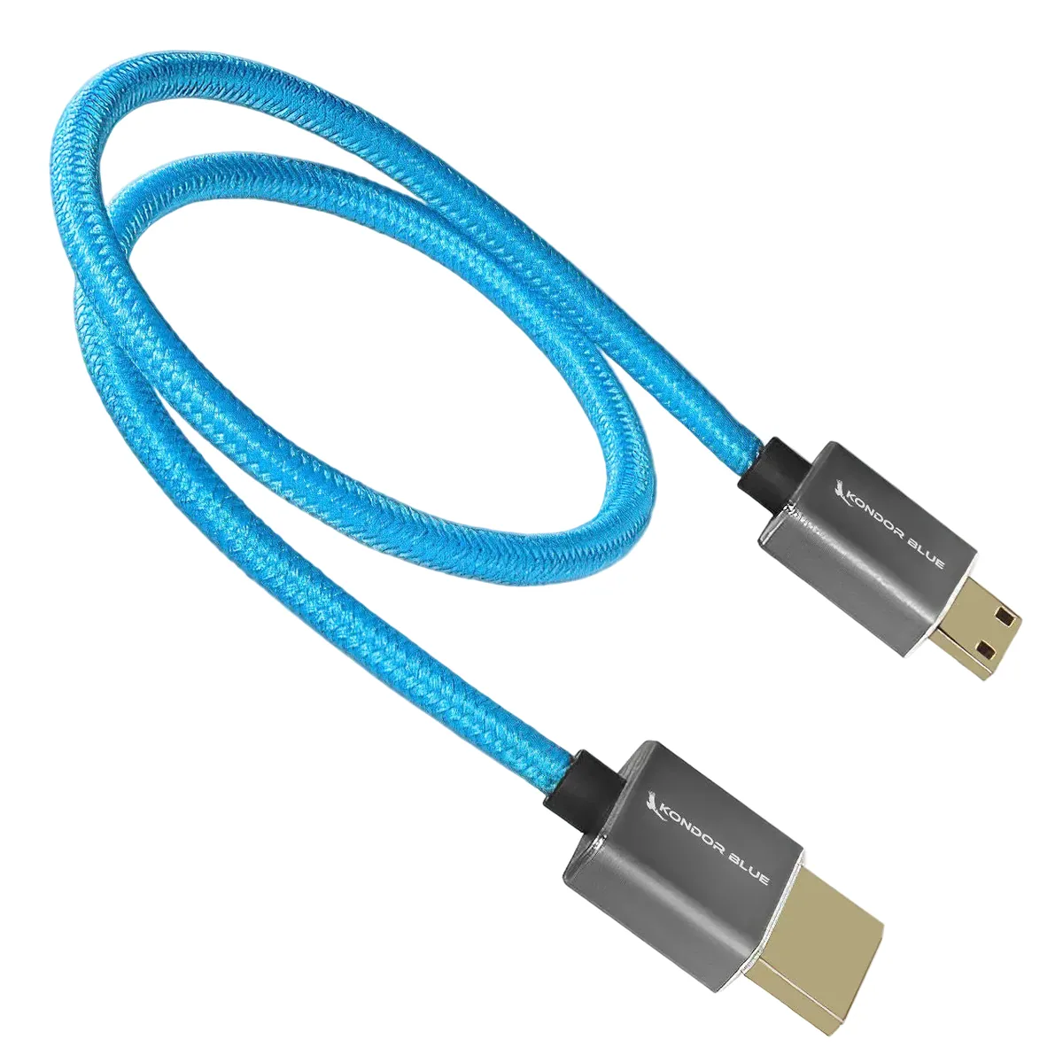 Kondor Blue High-Speed Mini-HDMI to HDMI Cable (Raven Black, 40cm)