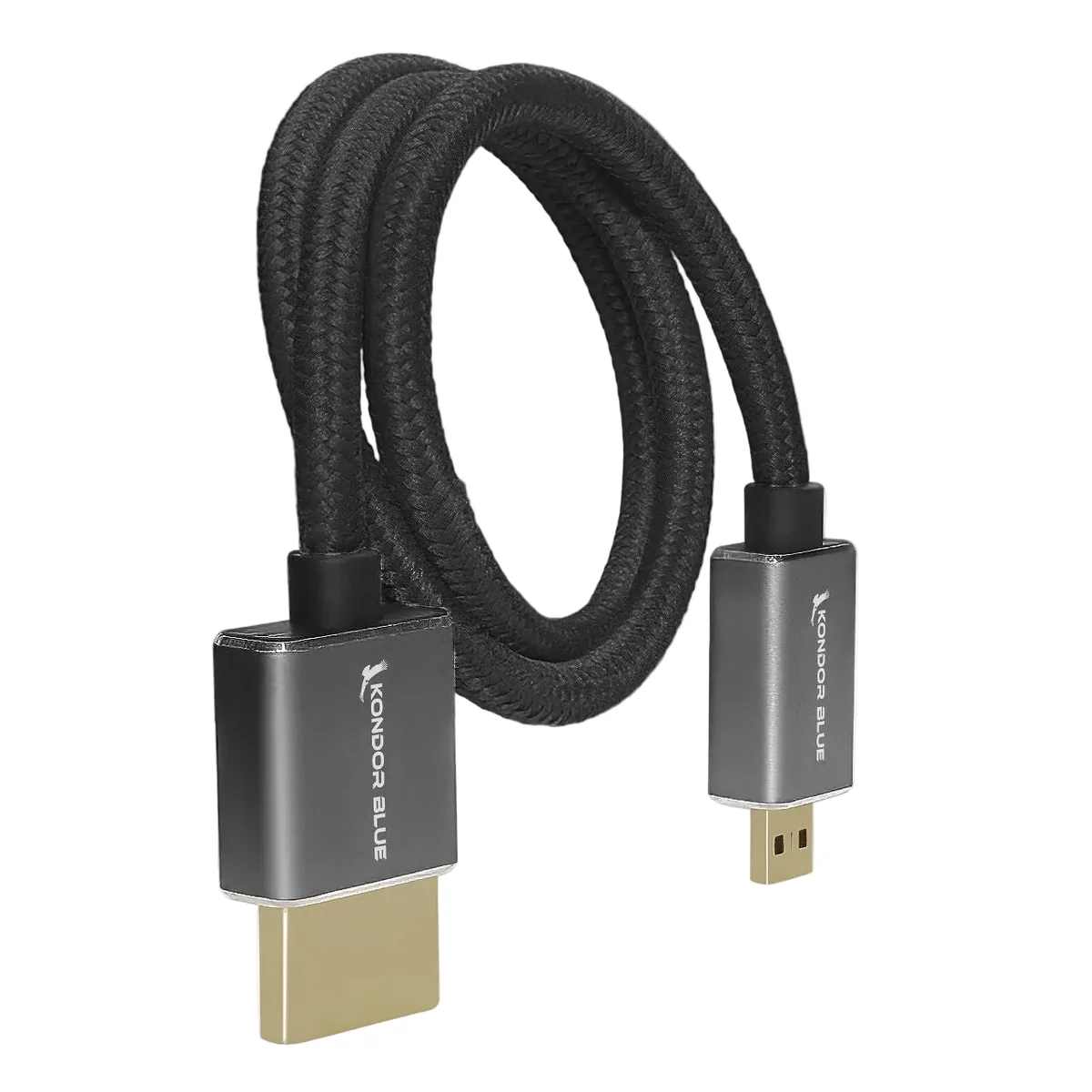 Kondor Blue High-Speed Micro-HDMI to HDMI Cable (Raven Black, 16″)