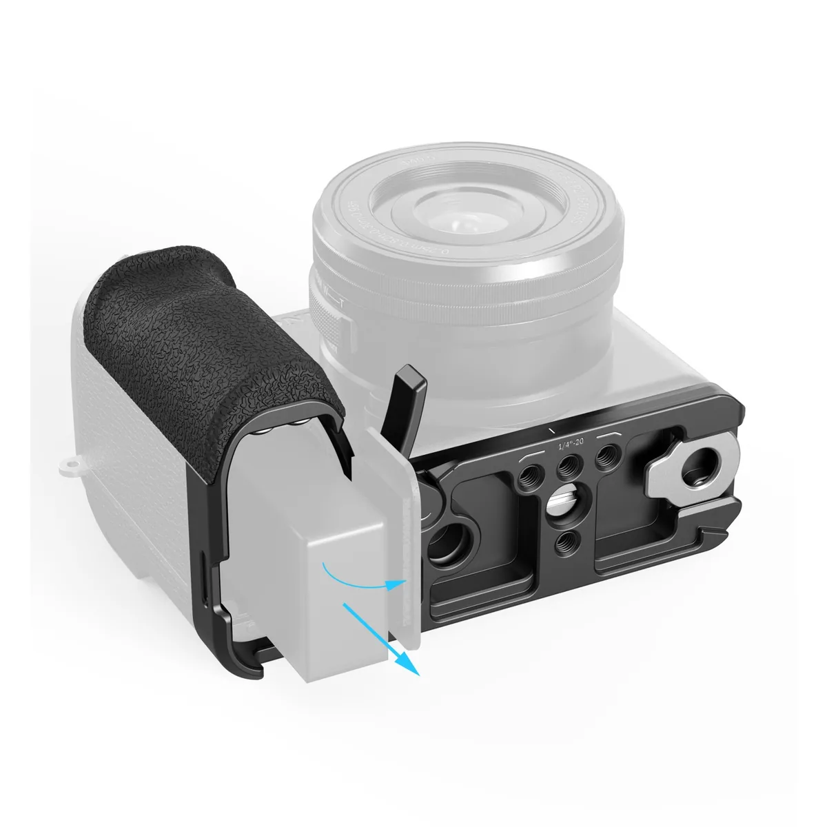 SmallRig 5061 L-Shape Mount Plate with Silicone Handle for Sony Alpha 6700
