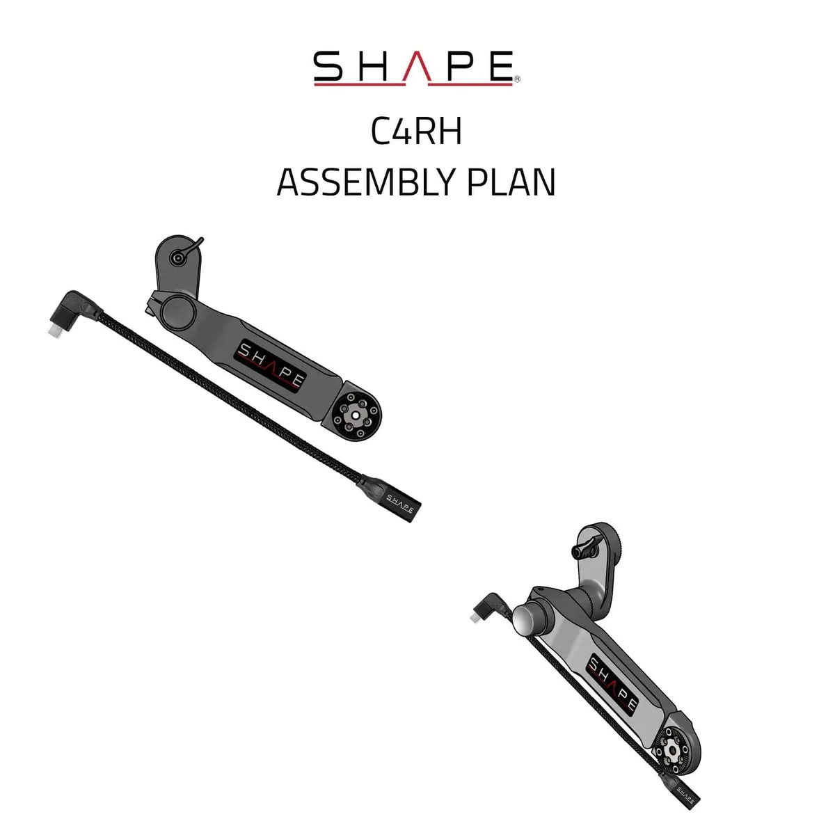 SHAPE Remote Extension Handle with Cable for Canon EOS C400