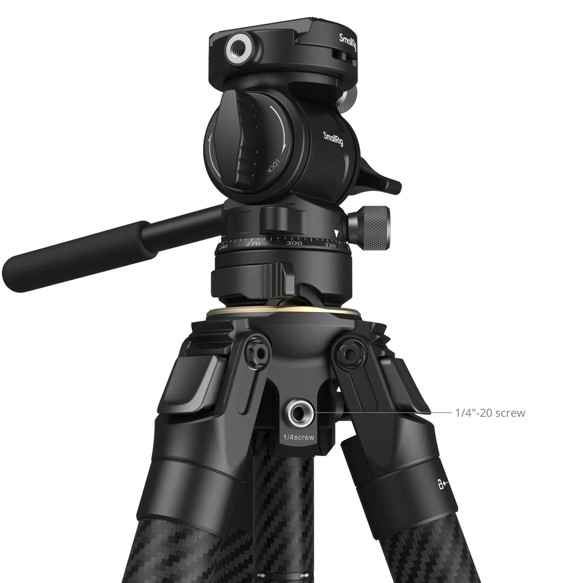 SmallRig 5028 Portable Carbon Fibre Travel Tripod Kit