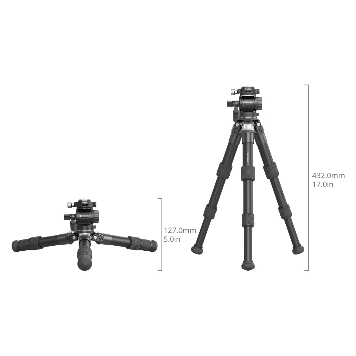 SmallRig 5025 Heavy Duty Carbon Fibre Tabletop Tripod Kit