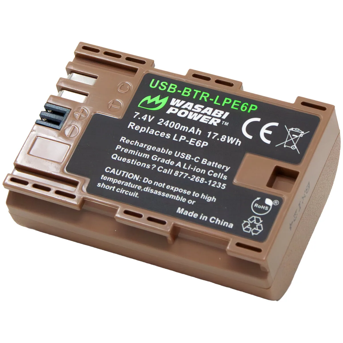 Wasabi Power Canon LP-E6P Battery with USB-C Fast Charging
