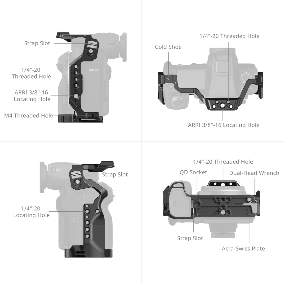 SmallRig 4201B Cage Kit for FUJIFILM GFX100 II