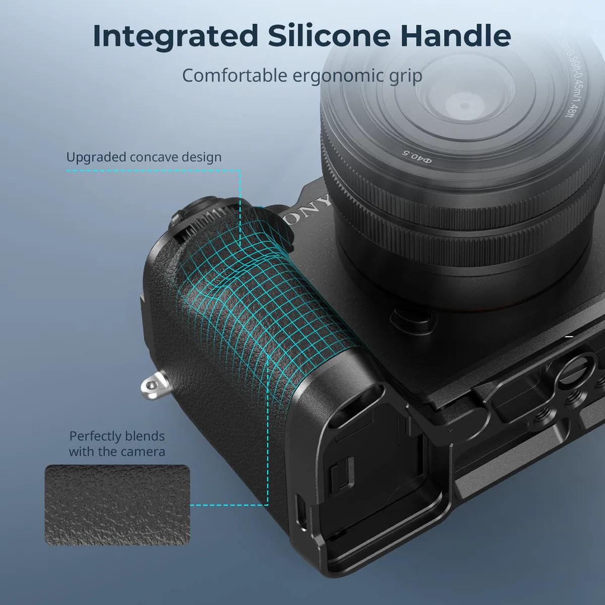 SmallRig 4797B L-Shape Mount Plate with Silicone Handle for Sony Alpha 7C II / Alpha 7CR