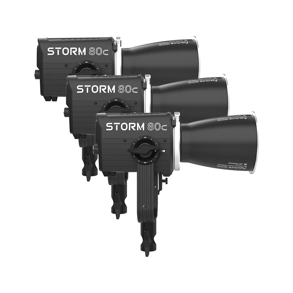 Aputure Storm 80c LED Monolight 3-Light Kit