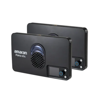amaran Pano 60c RGB COB Mobile Light Panel (2-Light Kit, Charcoal)