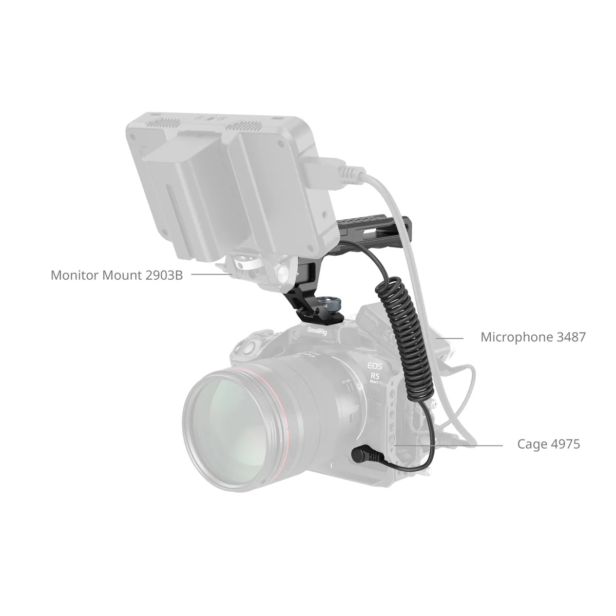SmallRig 4927 Top Handle with Rec Trigger (ARRI Locating Screw)