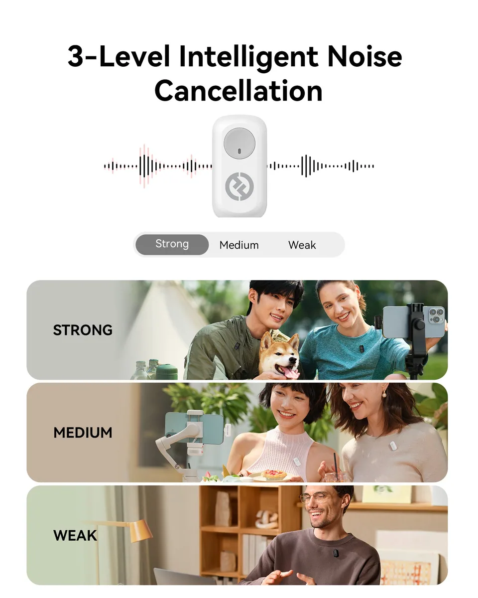 Hollyland LARK A1 Mini Duo 2-Person Wireless Microphone System with Lightning (Space Gray)