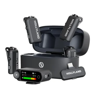 Hollyland LARK MAX 2 Combo 4-People Wireless Microphone System (Space Gray)