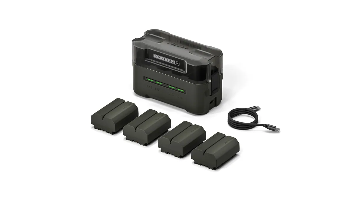 Tilta NP-FZ100 Kit with 4 Batteries and Charging Station (Green)
