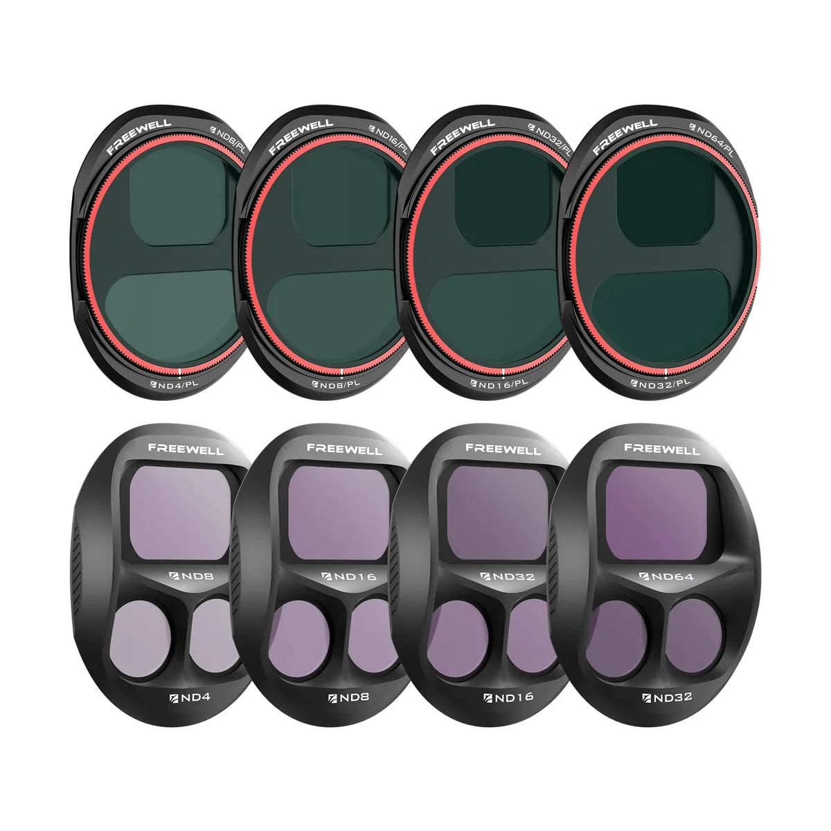 Freewell All Day ND/ND-PL Filters for DJI Mavic 4 Pro (8 Pack)